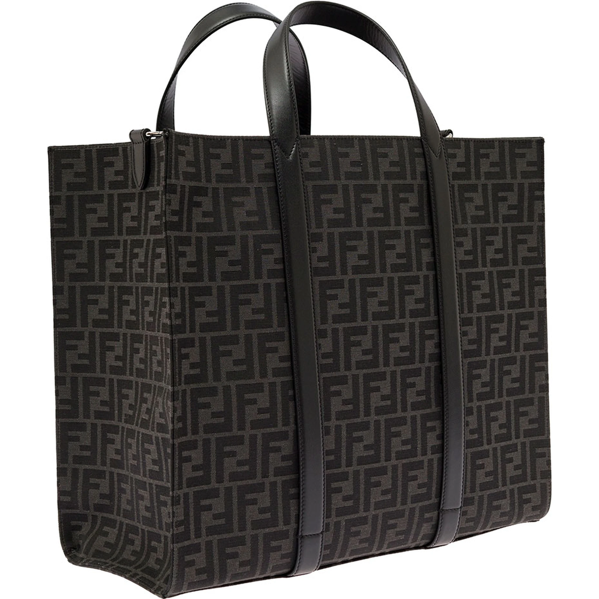 Fendi Mans  Jacquard FF Fabric Shopper  Bag