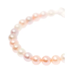 Silver Bracelet with Mixed Pink Freshwater Pearls Woman