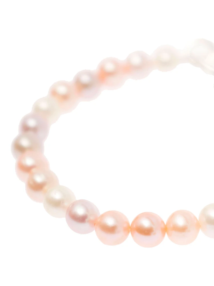 Silver Bracelet with Mixed Pink Freshwater Pearls Woman alternative