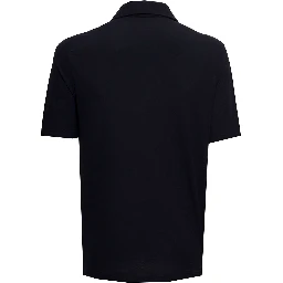Gaudenzi Mans Blue Cotton Polo Shirt