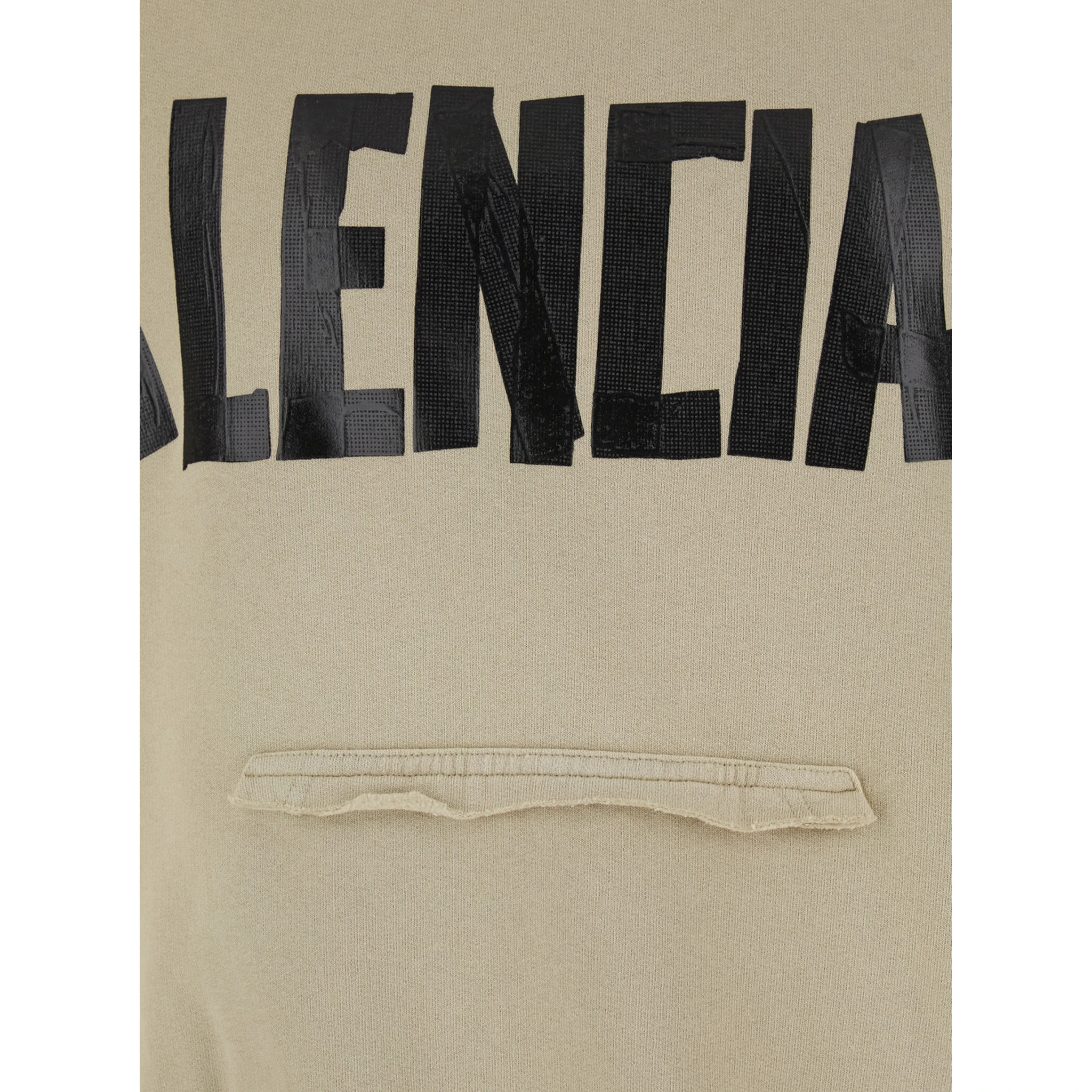 هودي بيج بغطاء رأس ثابت وشعار مطبوع على الأمام والخلف من القطن الرجالي