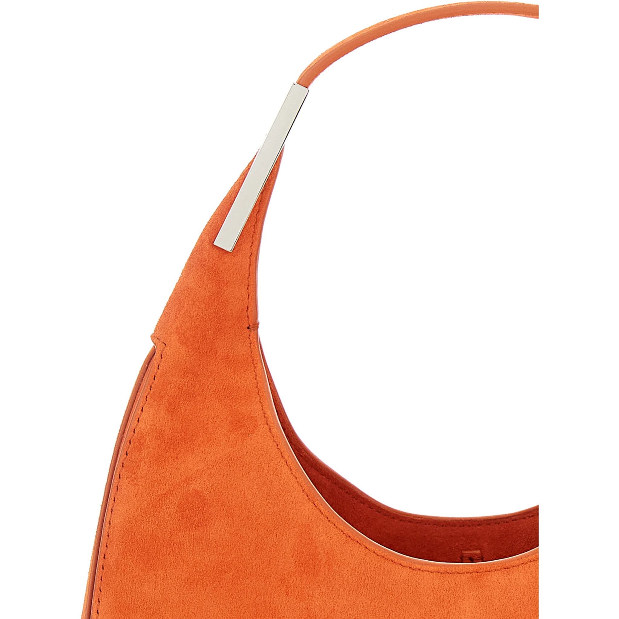 حقيبة فلورنس الصغيرة البرتقالية ذات الفتحة العلوية من الجلد المدبوغ للنساء