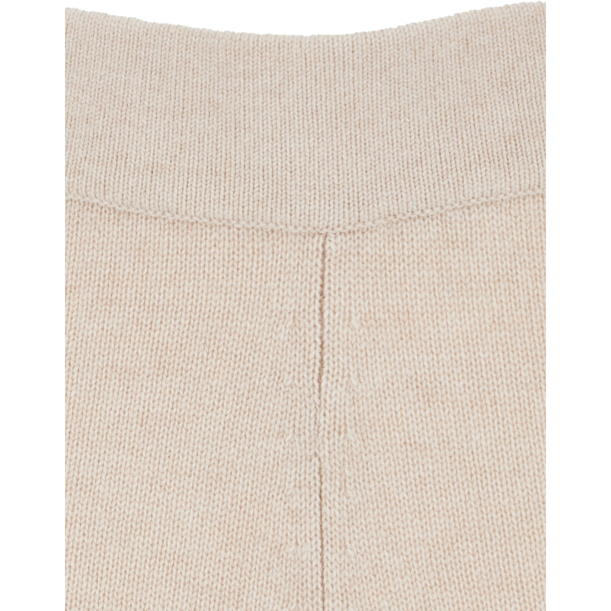 Mortitz Beige Trousers with Elastic Waist in Wool Blend Woman