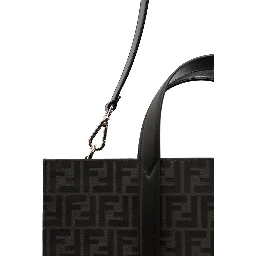 Fendi Mans  Jacquard FF Fabric Shopper  Bag