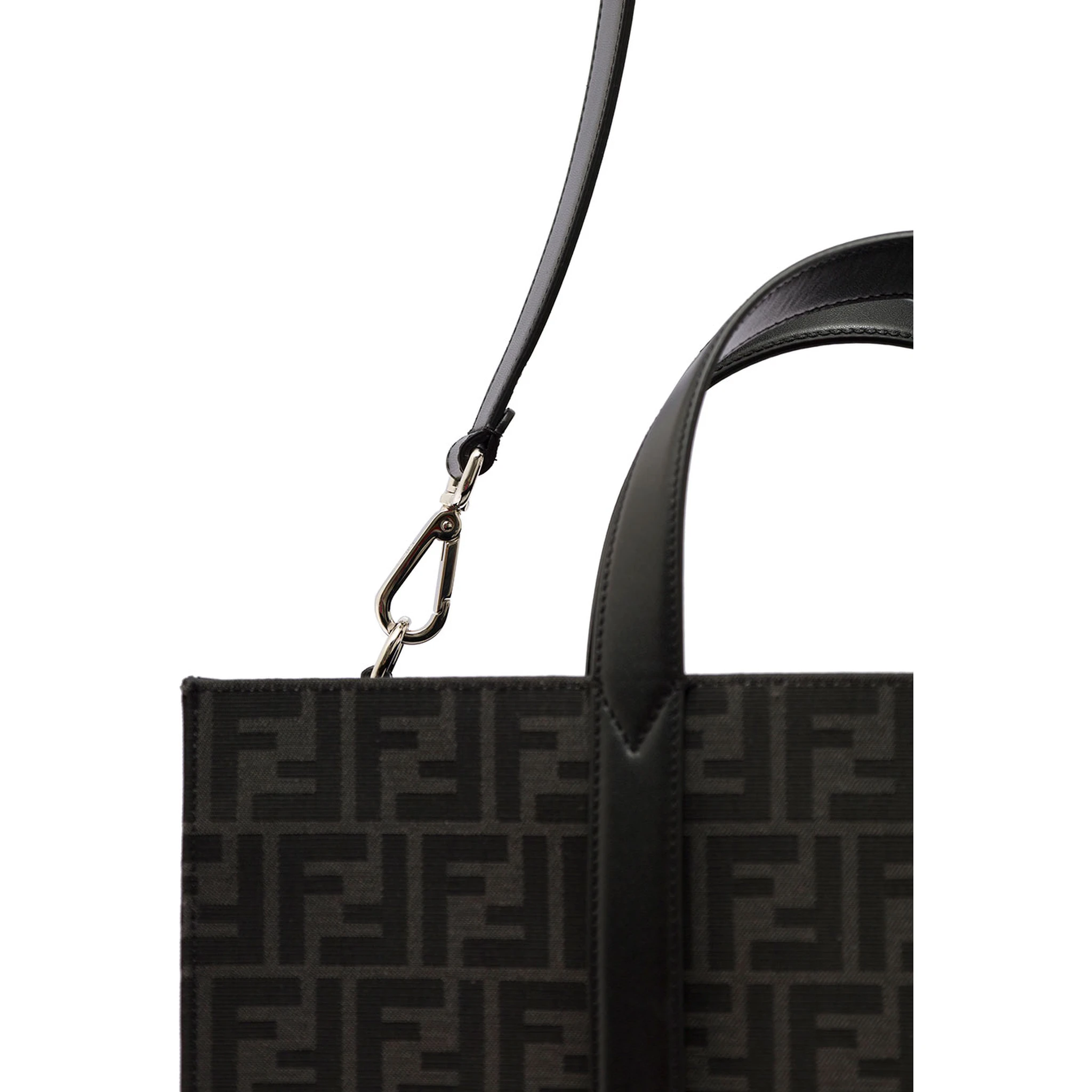 Fendi Mans  Jacquard FF Fabric Shopper  Bag