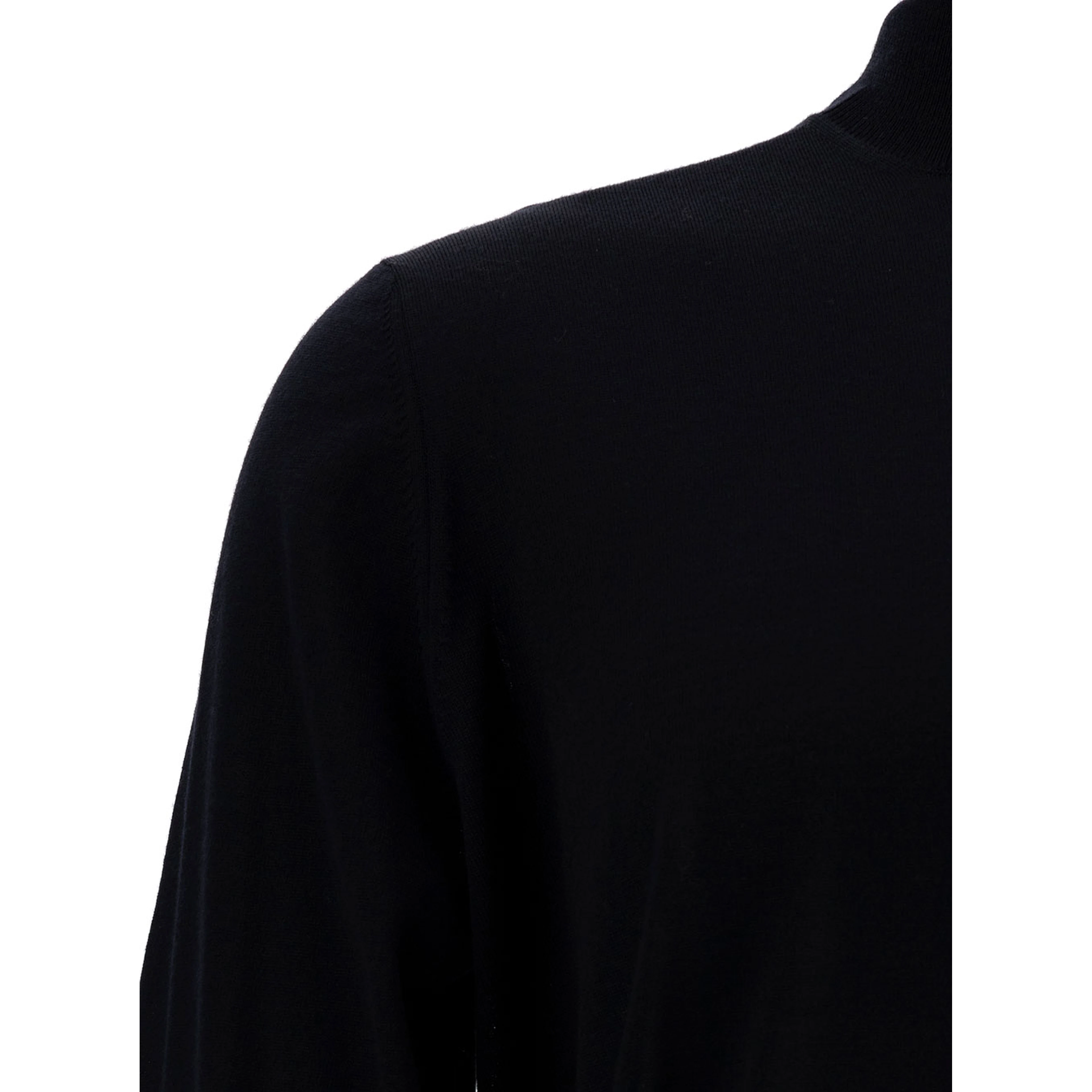Blue Turtleneck with Long Sleeves in Wool Man