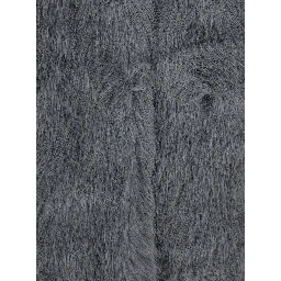 Grey Fur Jacket with High Neck and Concealed Front Closure in Ecofur Woman