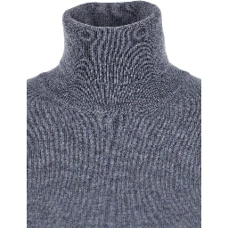Grey Turtleneck in Cashmere Woman