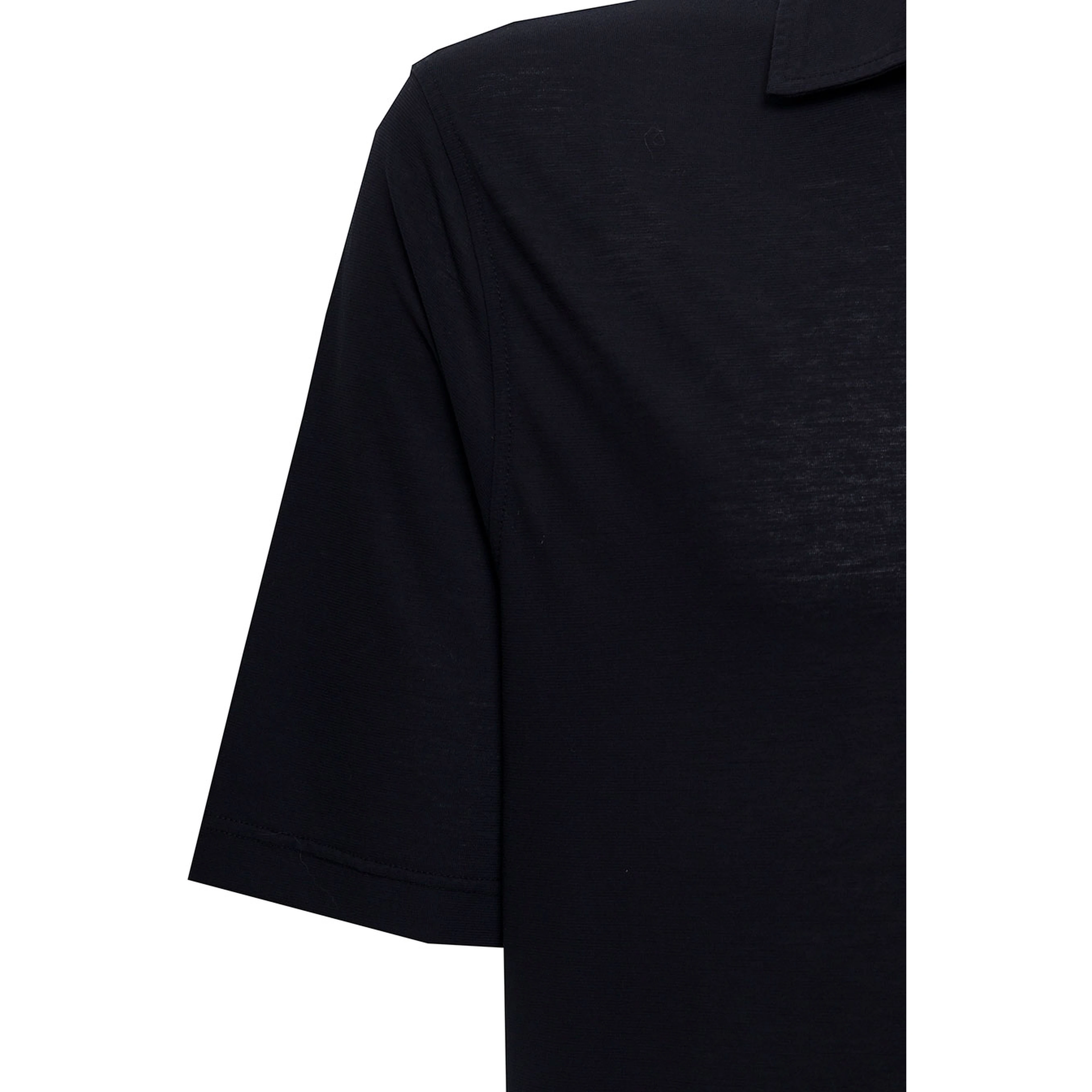 Gaudenzi Mans Blue Cotton Polo Shirt