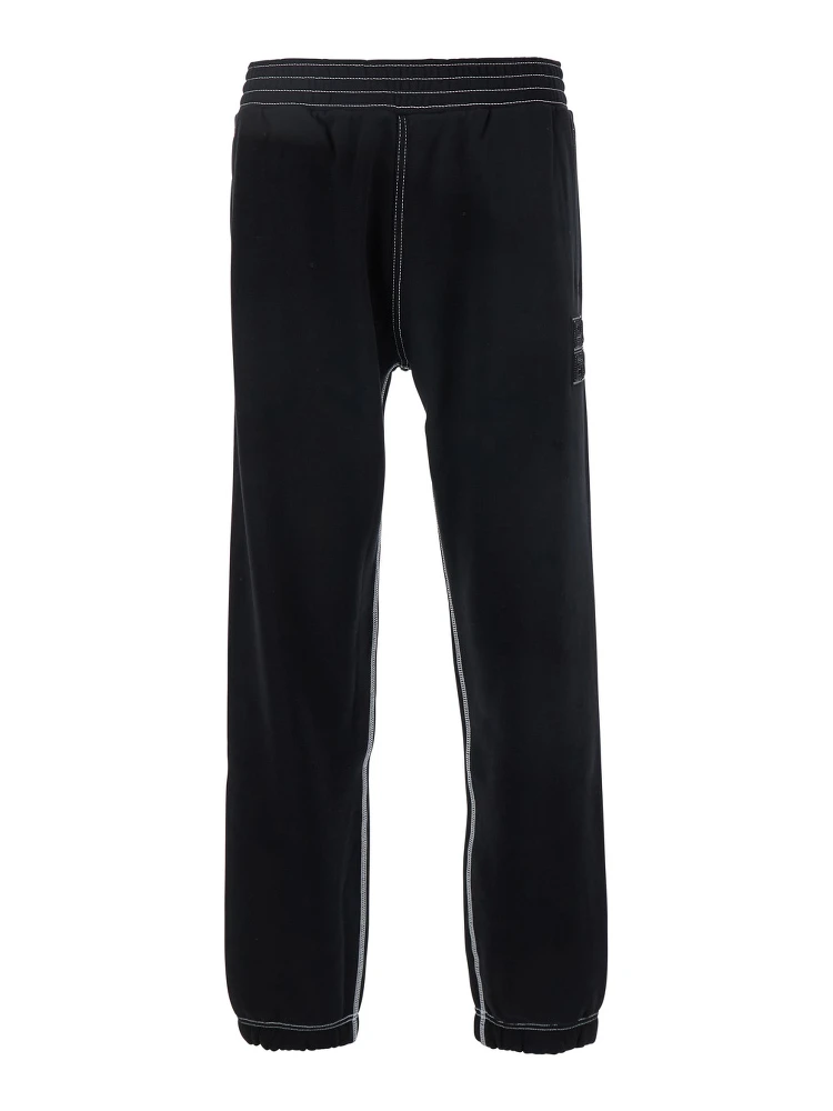 Black Jogger Pants with 4G Embroidery in Cotton Man