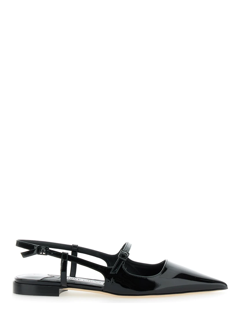 Didi Flat Black Ballerinas with Shiny Finish in Leather Woman