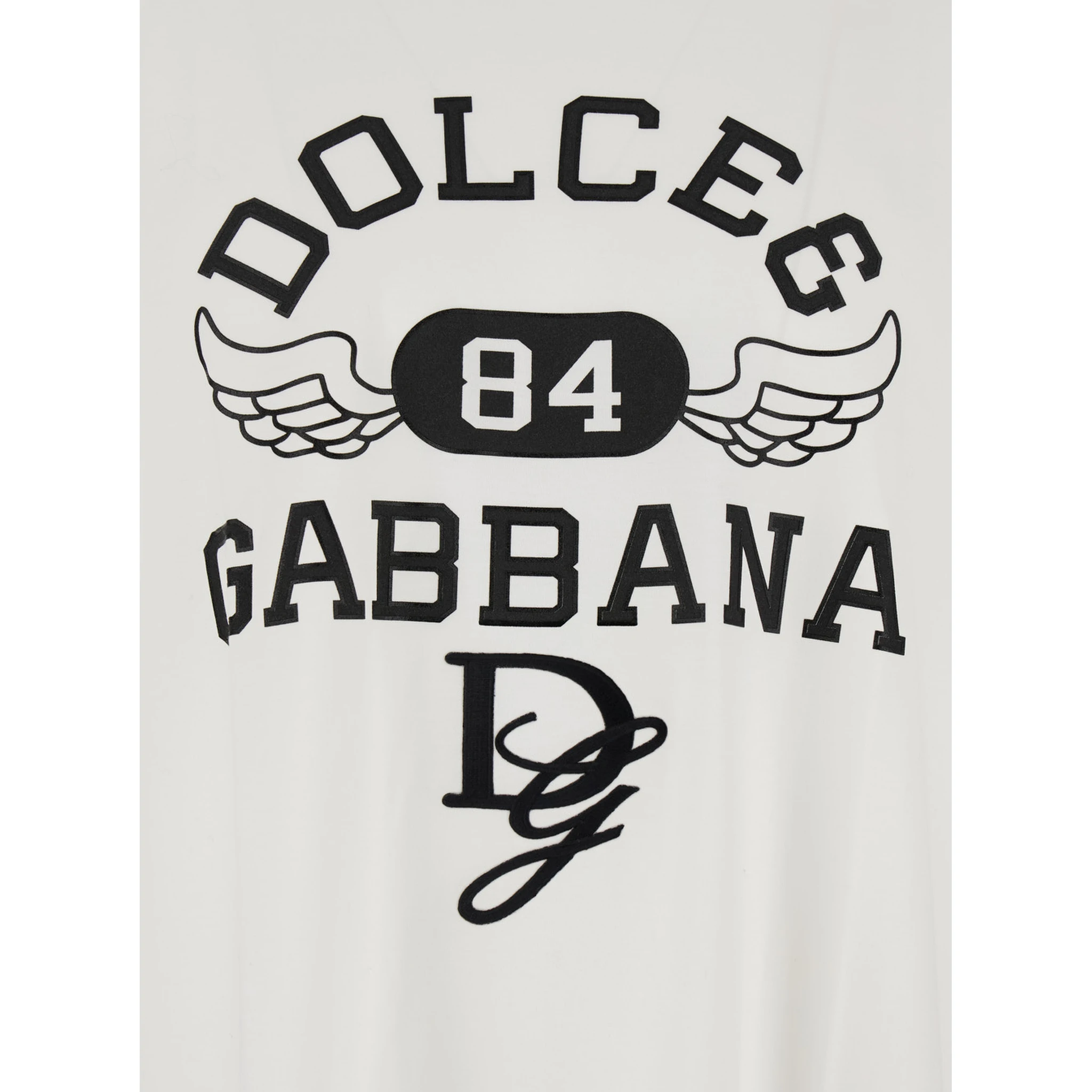 White Oversize T-Shirt with Maxi Logo on the Front in Cotton Man
