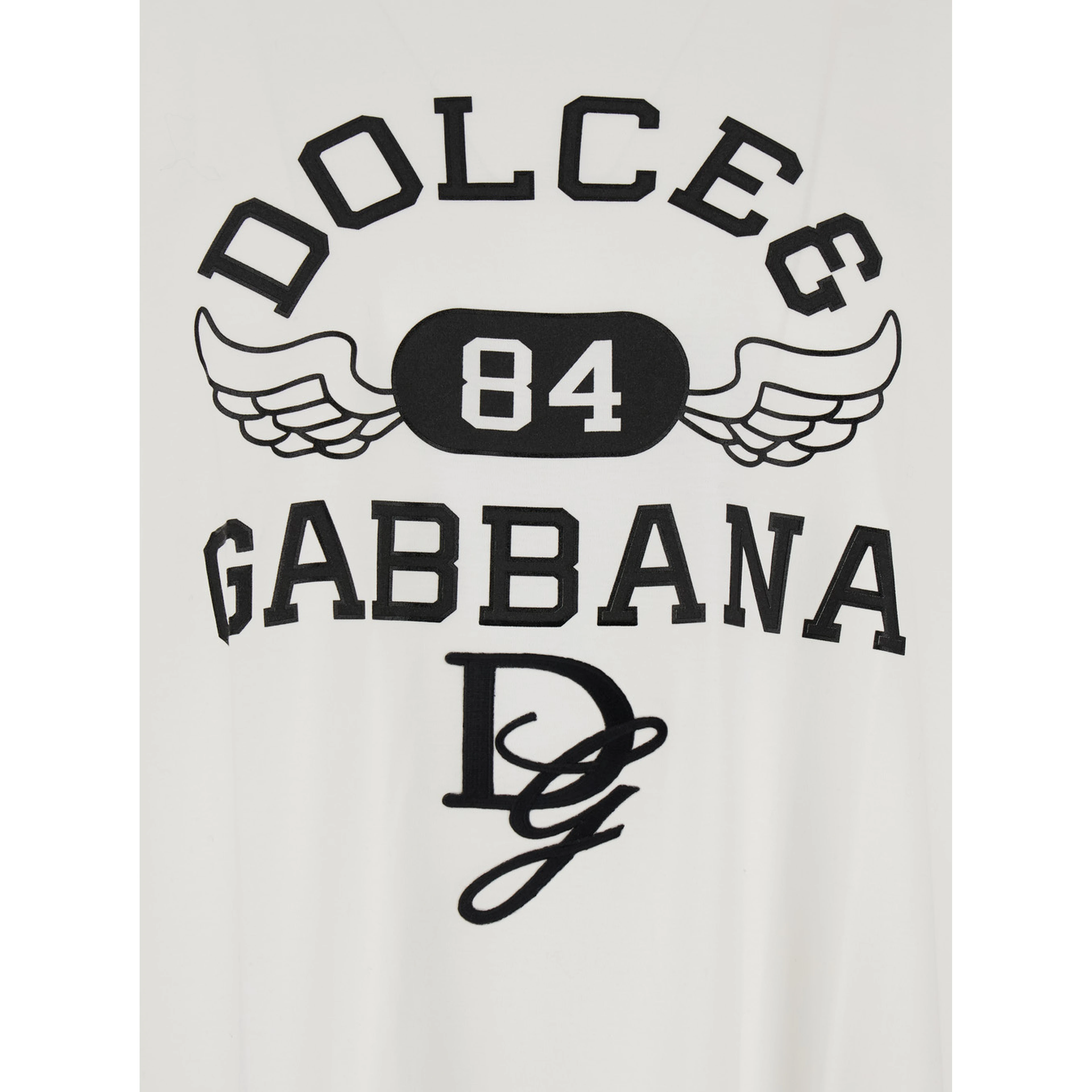 White Oversize T-Shirt with Maxi Logo on the Front in Cotton Man