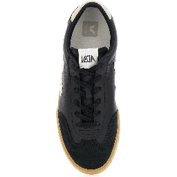 Volley Black Sneakers with Side Logo and Lettering Logo on the Heel in Organic Cotton Unisex