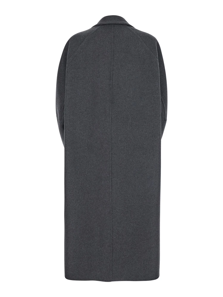 Asburgo Grey  Coat with Notched Revers in Virgin Wool Blend Woman alternative
