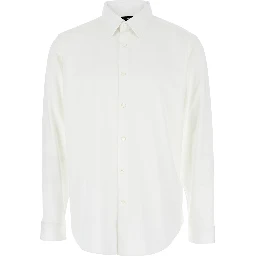 Sylvain White Shirt with Pointed Collar in Cotton Blend Man