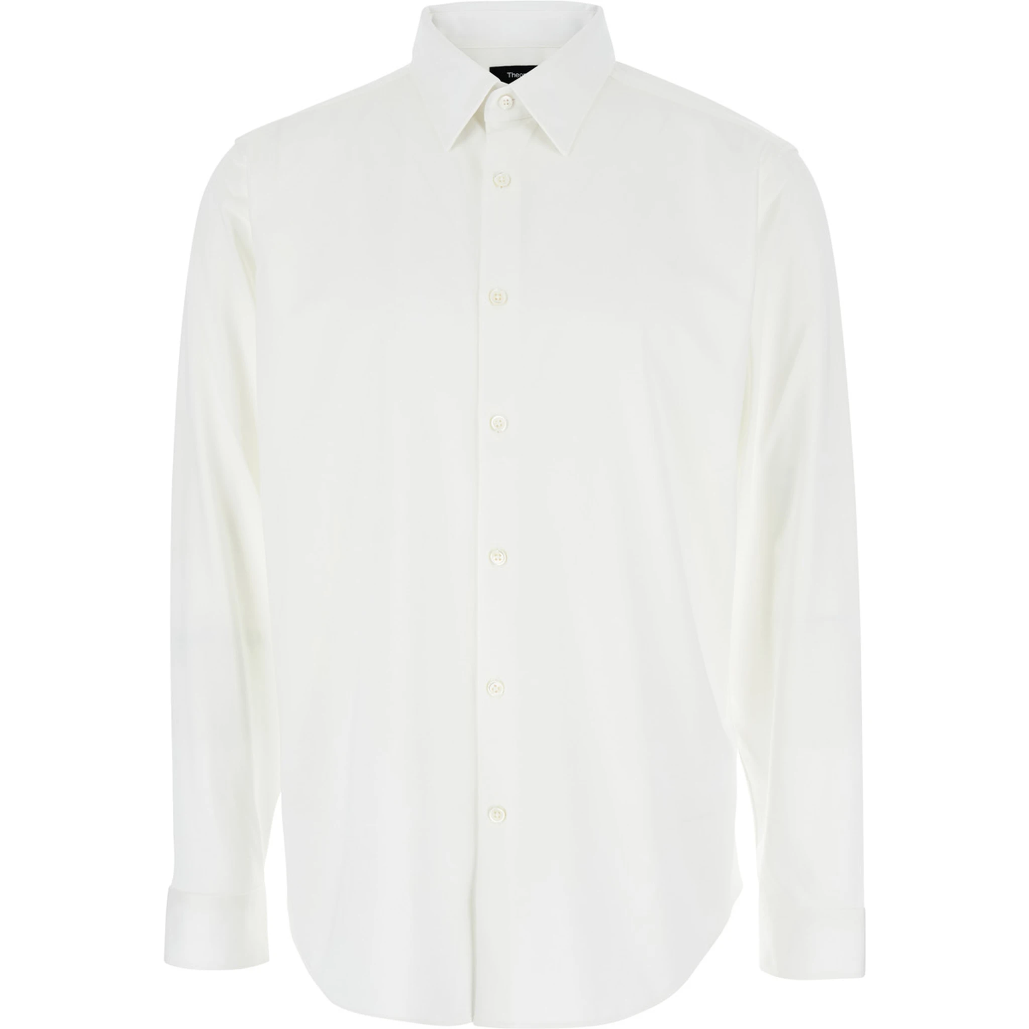 Sylvain White Shirt with Pointed Collar in Cotton Blend Man