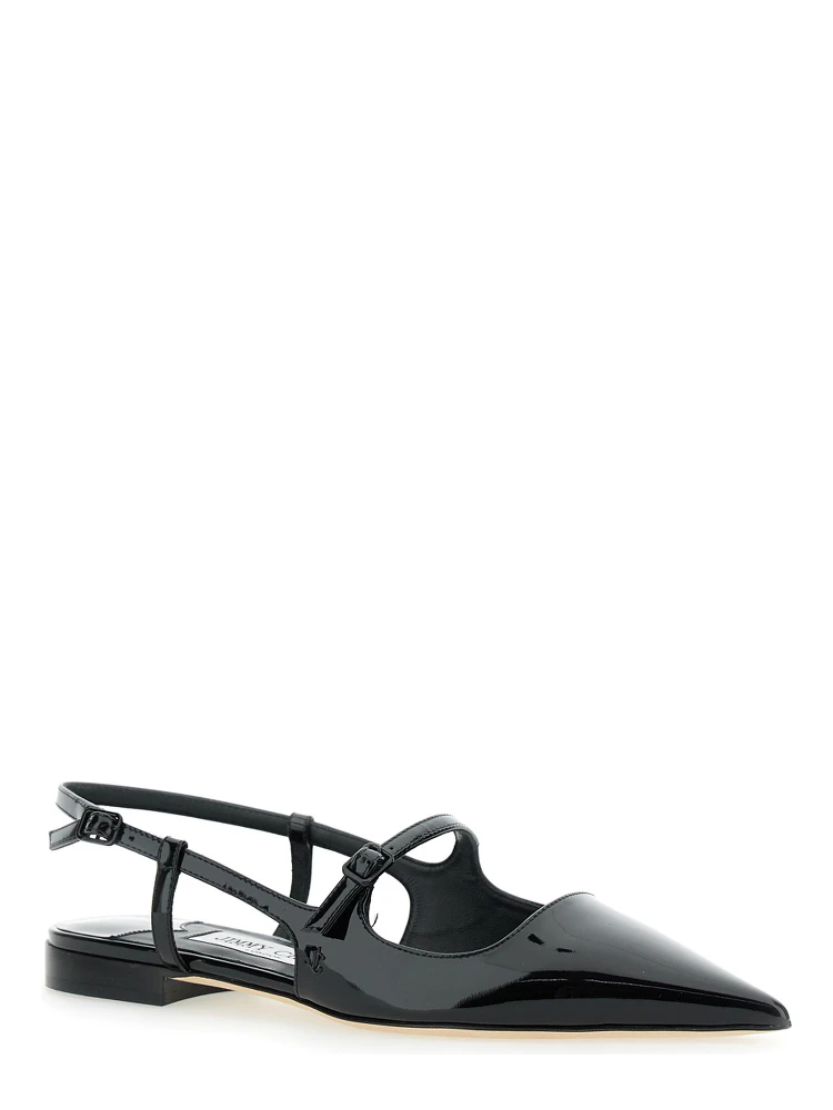 Didi Flat Black Ballerinas with Shiny Finish in Leather Woman alternative