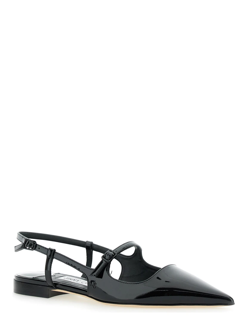 Didi Flat Black Ballerinas with Shiny Finish in Leather Woman