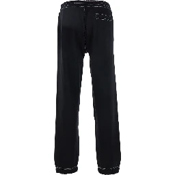 بنطال رياضي أسود بتطريز 4G من القطن للرجال