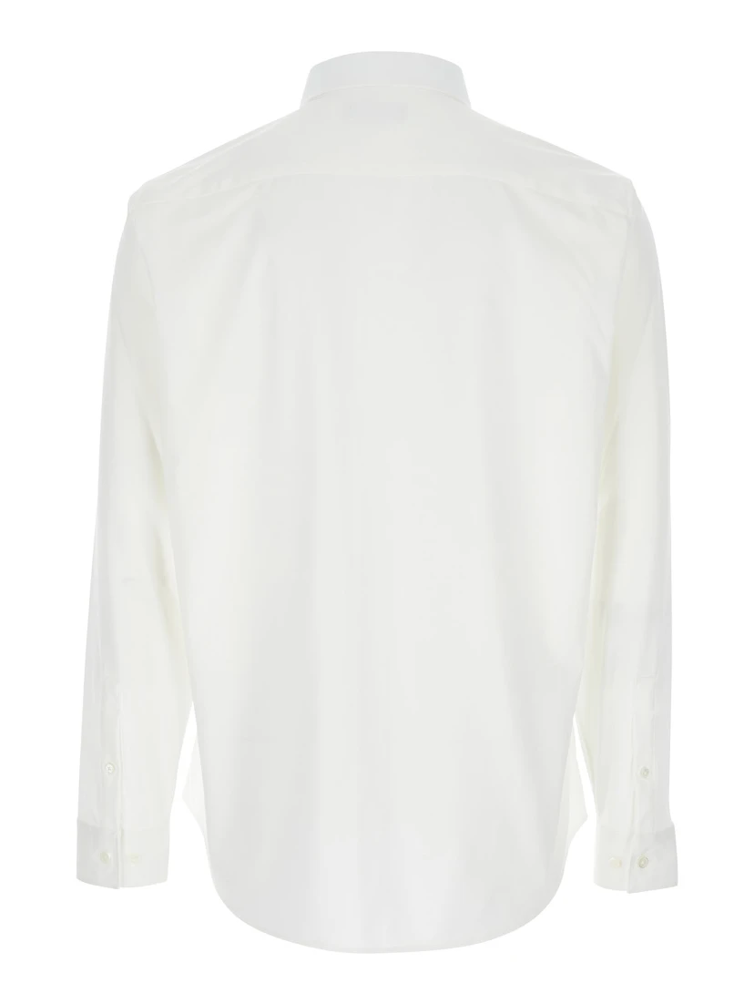 Sylvain White Shirt with Pointed Collar in Cotton Blend Man