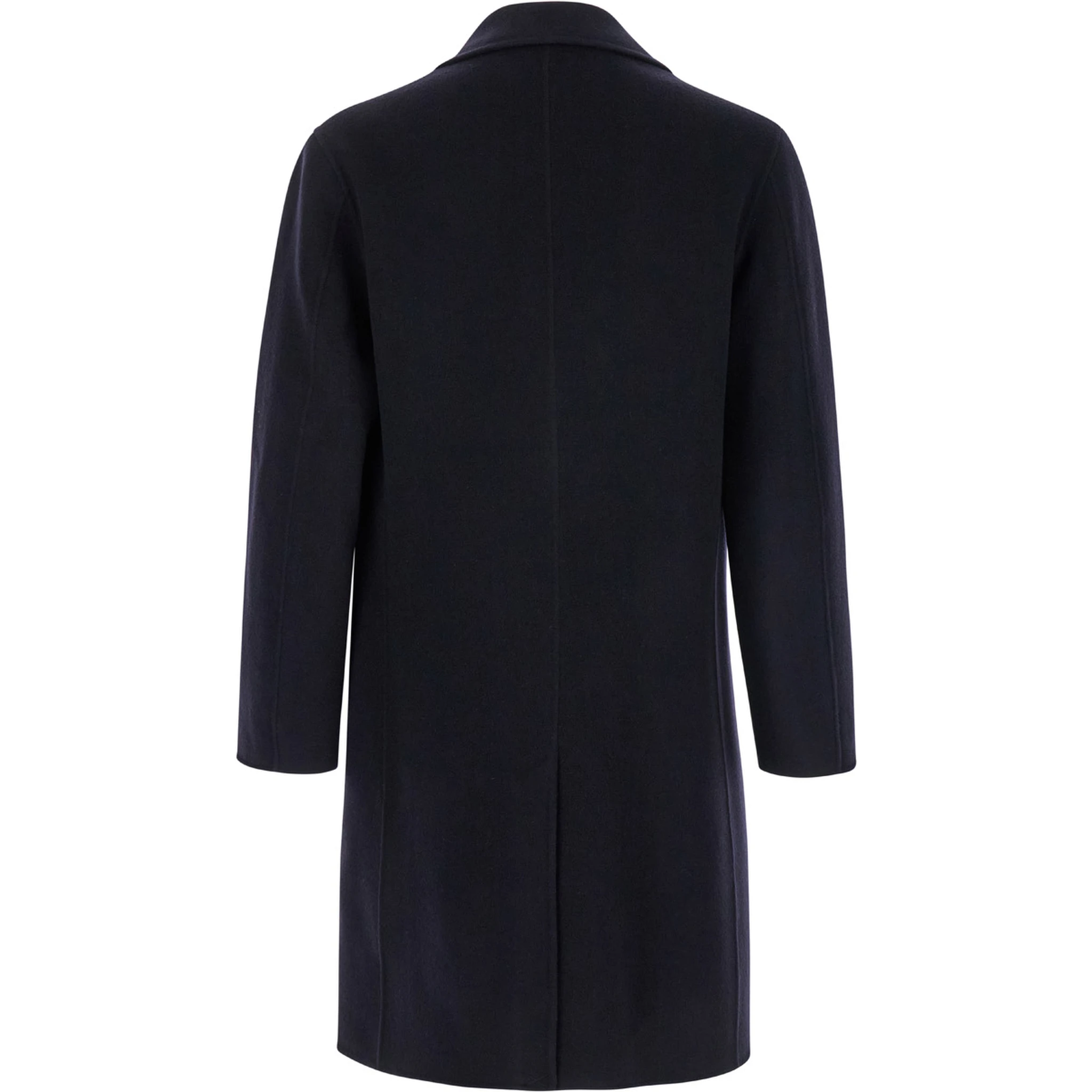 Blue Coat with Classic Revers in Wool Man
