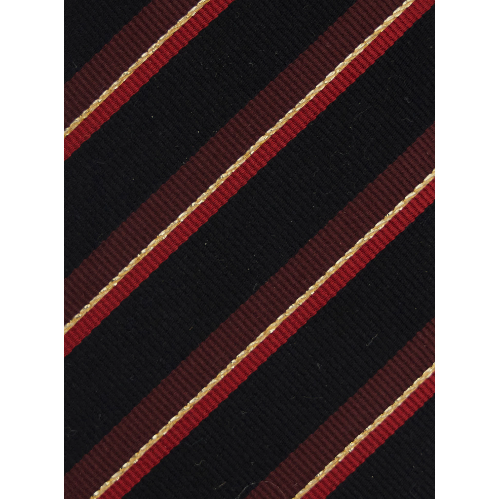 Multicolor Tie with Striped Motif in Wool Man