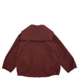 Red Jacket with All-Over GG Motif in Tech Fabric Baby