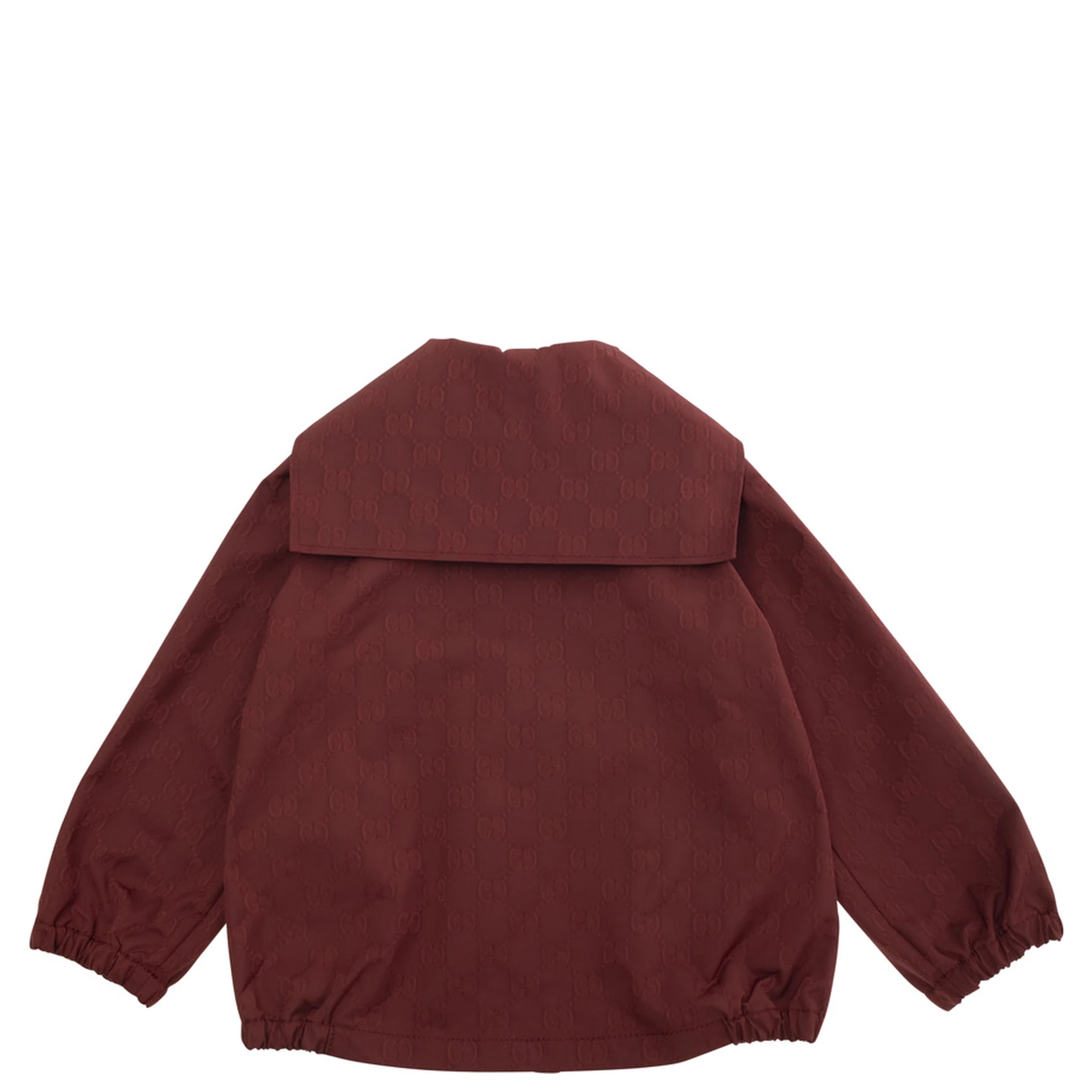 Red Jacket with All-Over GG Motif in Tech Fabric Baby