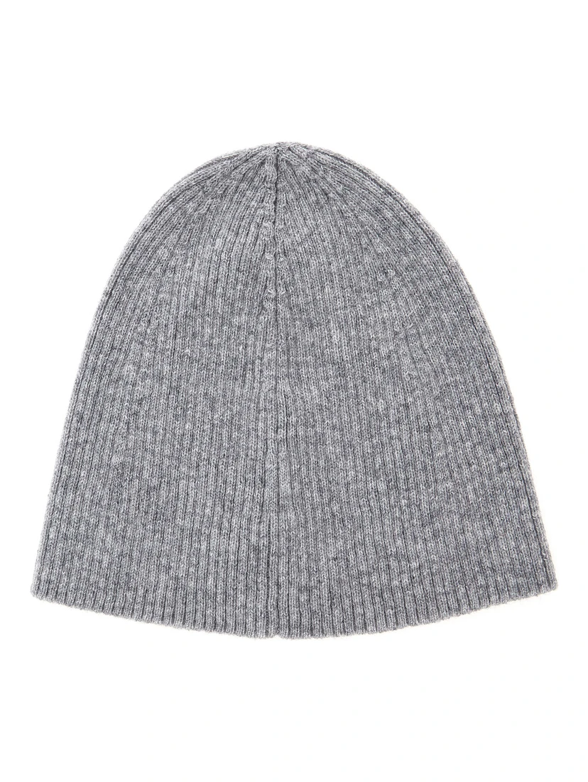 Grye Beanie with Logo Patch in Cashmere Man