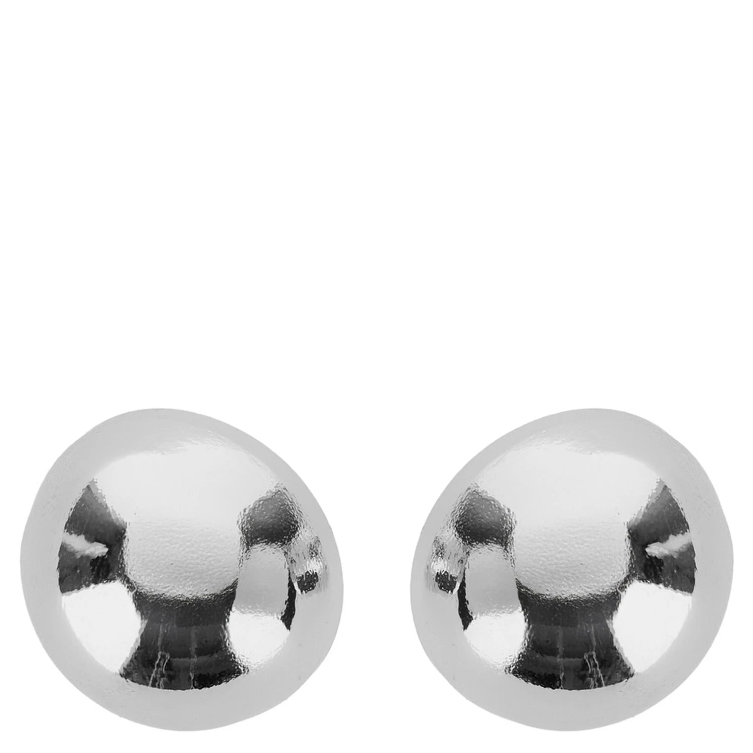 Sade Metallic Earings with Rear Closure and Circular Shape in Brass Woman