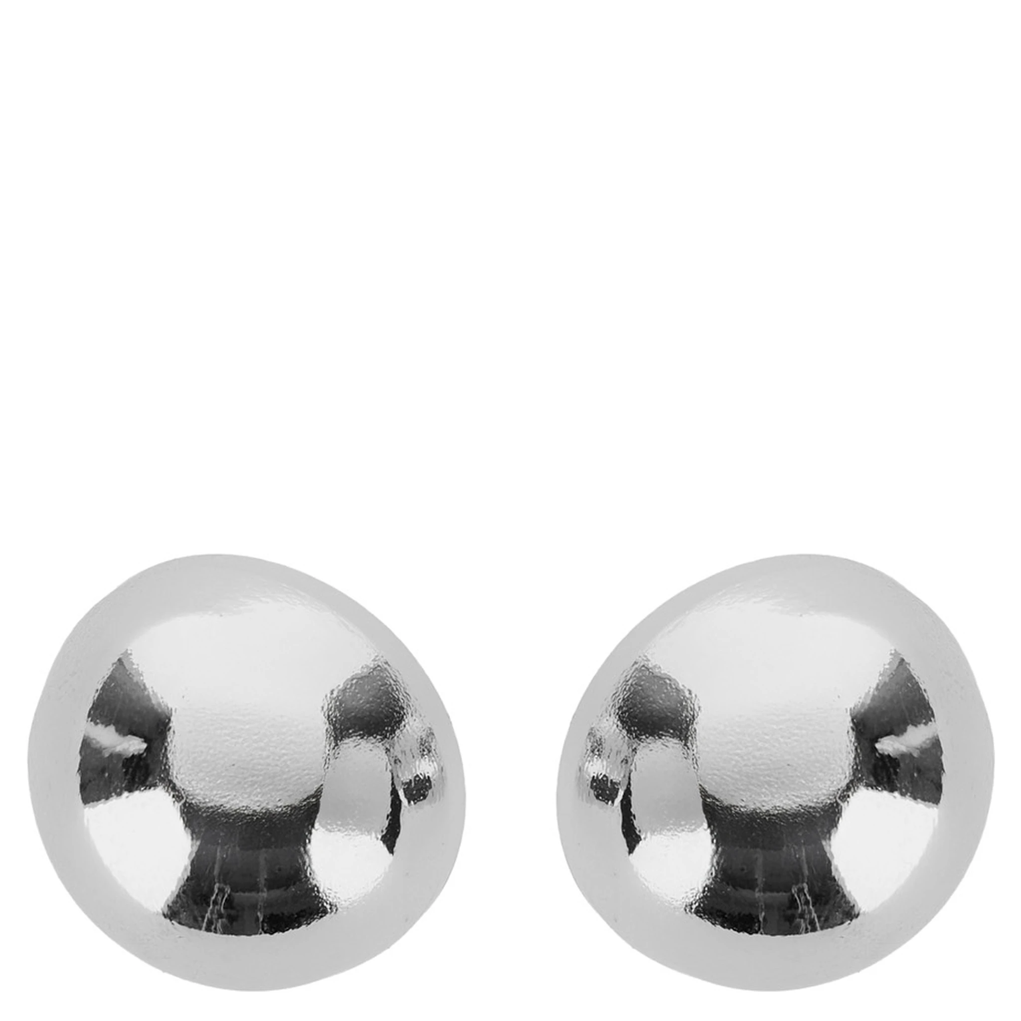 Sade Metallic Earings with Rear Closure and Circular Shape in Brass Woman