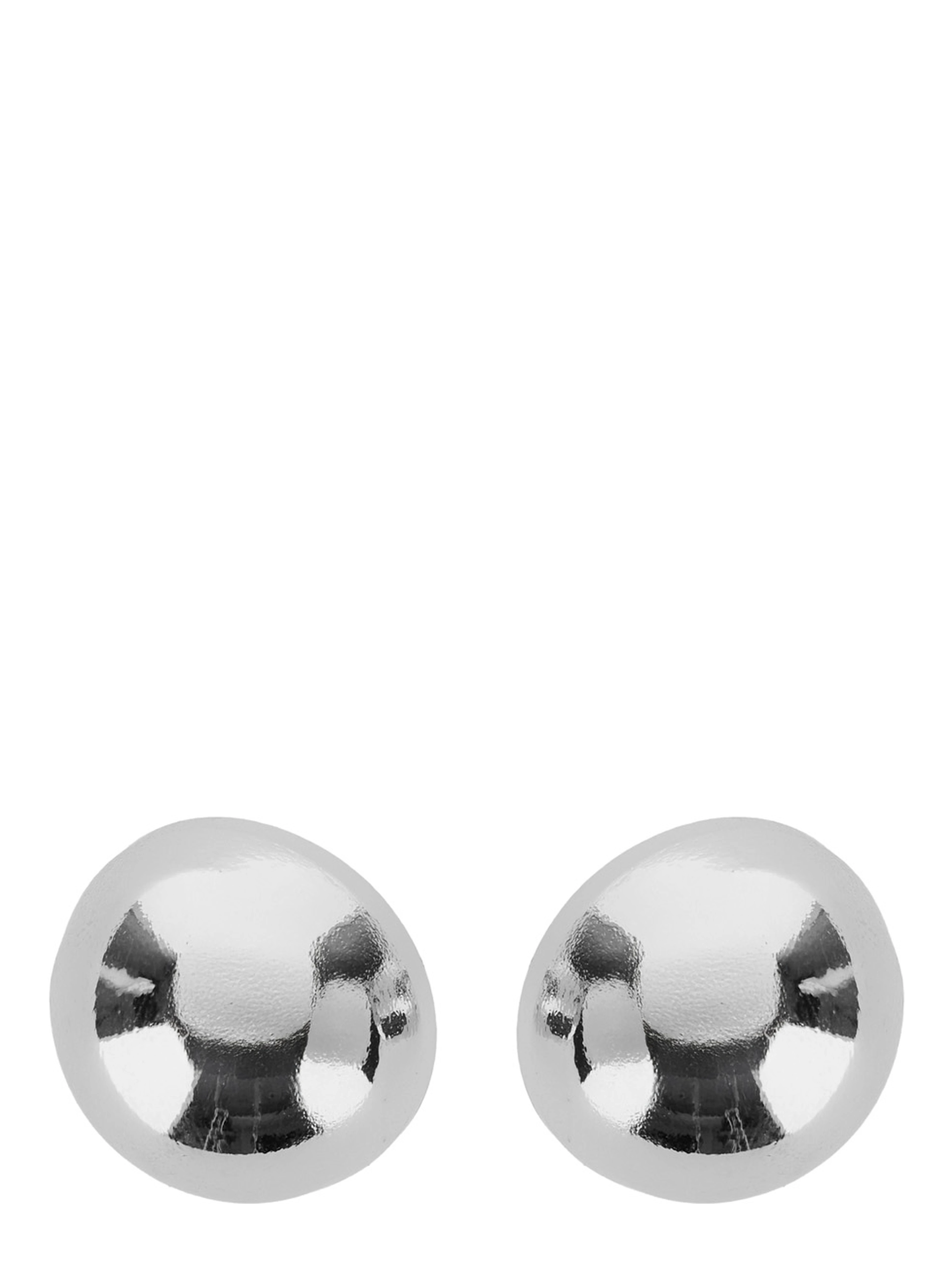 Sade Metallic Earings with Rear Closure and Circular Shape in Brass Woman