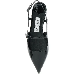 Didi Flat Black Ballerinas with Shiny Finish in Leather Woman