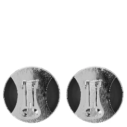 Sade Metallic Earings with Rear Closure and Circular Shape in Brass Woman