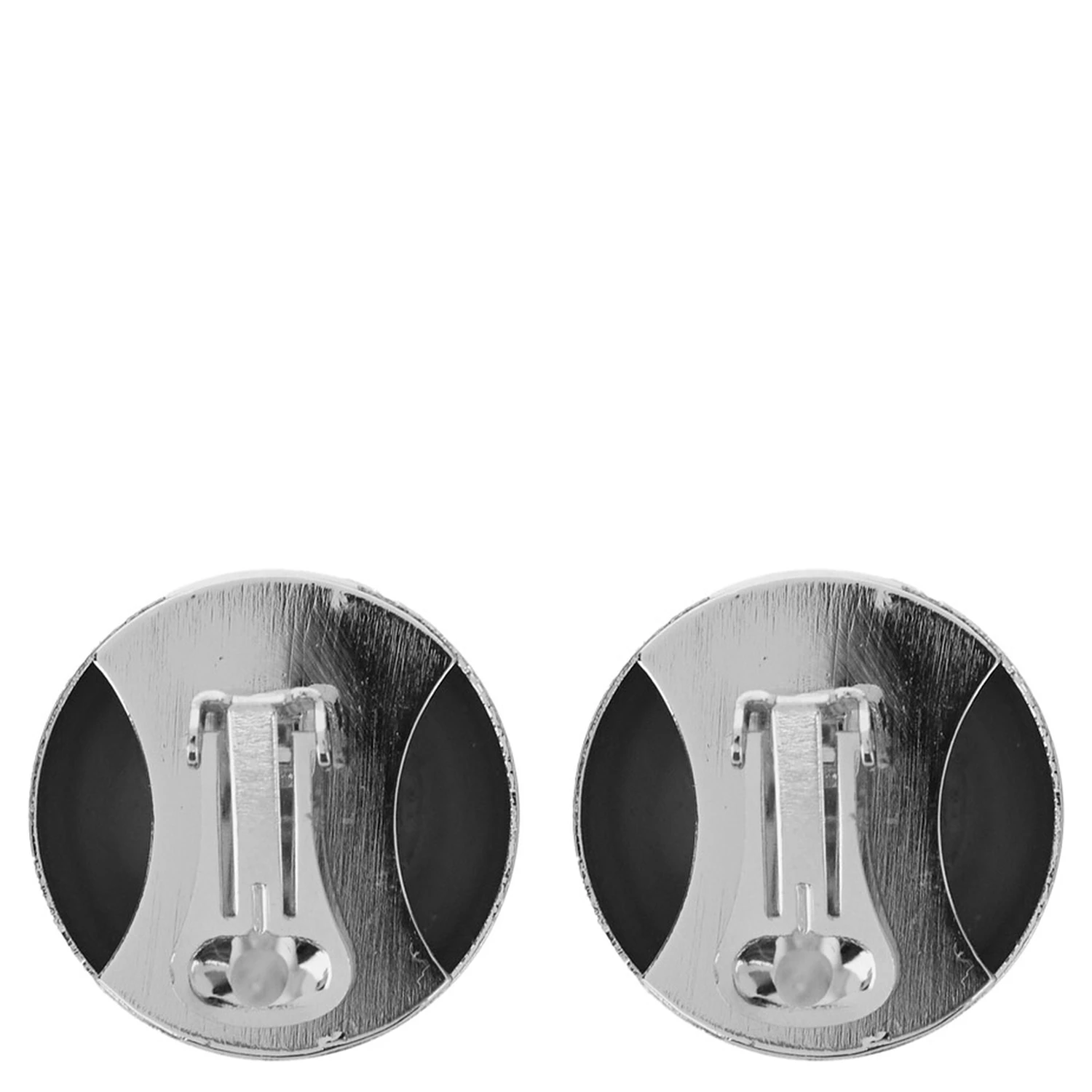Sade Metallic Earings with Rear Closure and Circular Shape in Brass Woman