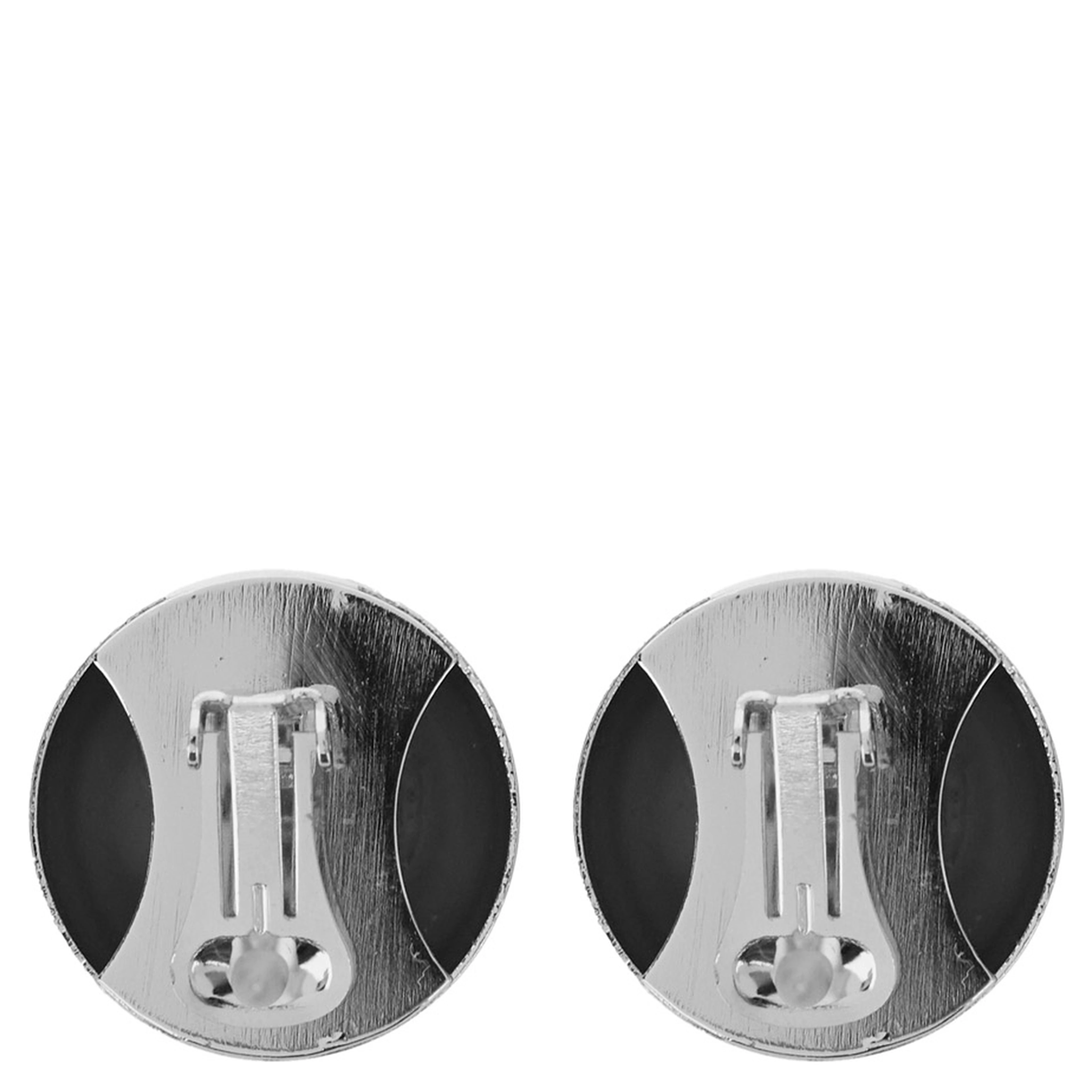 Sade Metallic Earings with Rear Closure and Circular Shape in Brass Woman