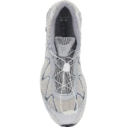 XT-Whisper Grey Sneakers with Printed Logo on the Side and Drawstring Closure in Fabric Unisex