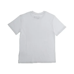 White Crewneck T-Shirt with Print on the Front in Cotton Boy
