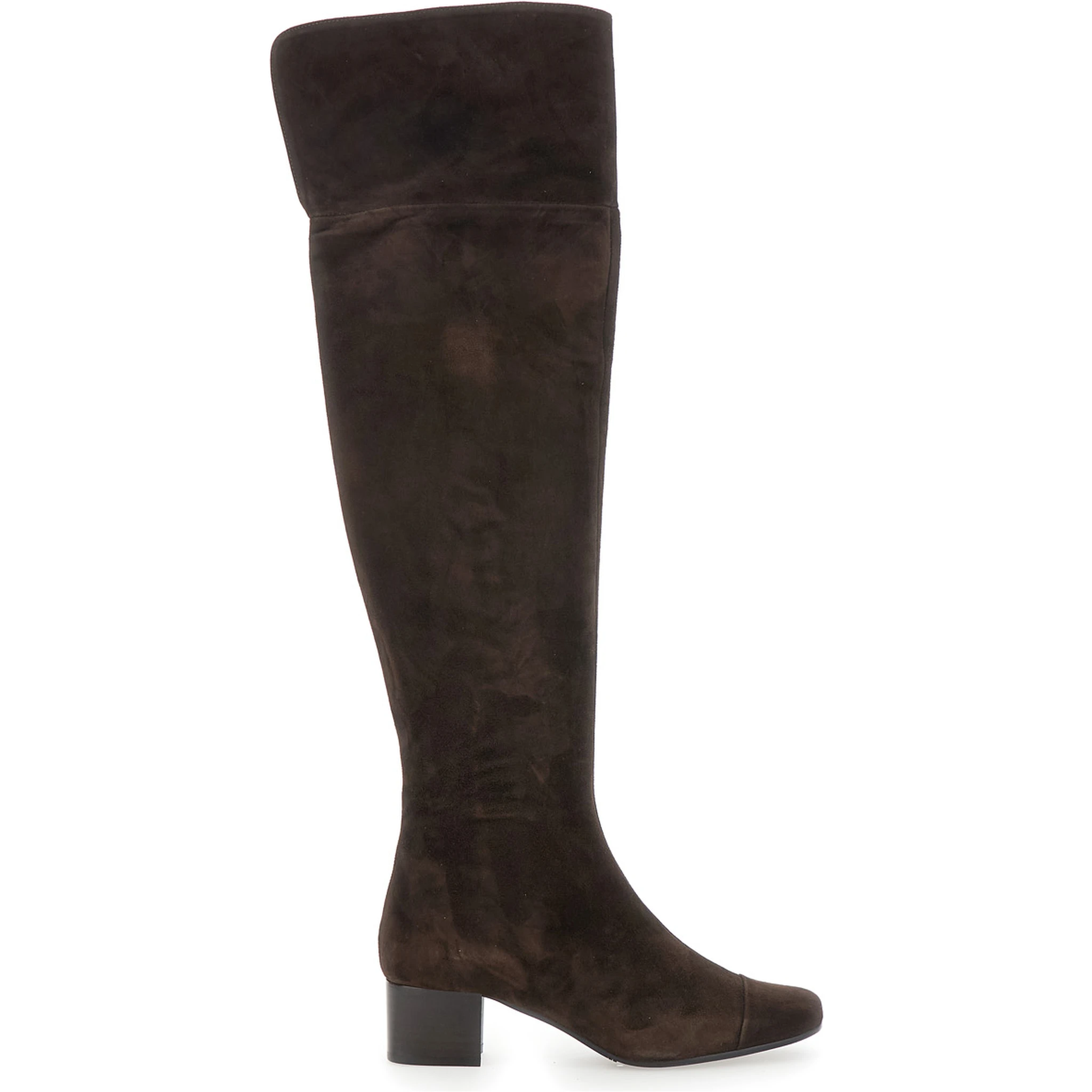 Brigitte Brown Ankle Boots with Side Zip Closure in Suede Woman