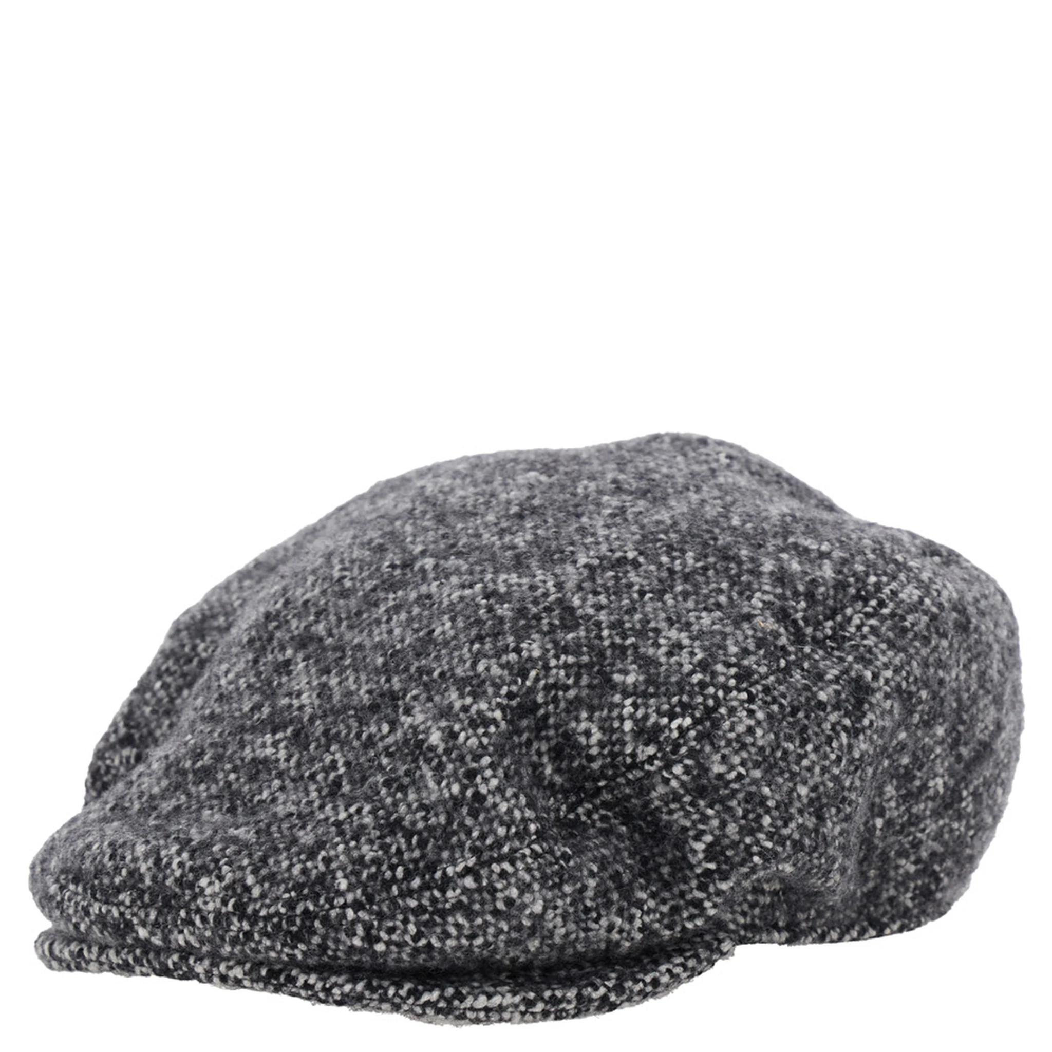 Grey Hat with Short Brim in Wool Blend Man