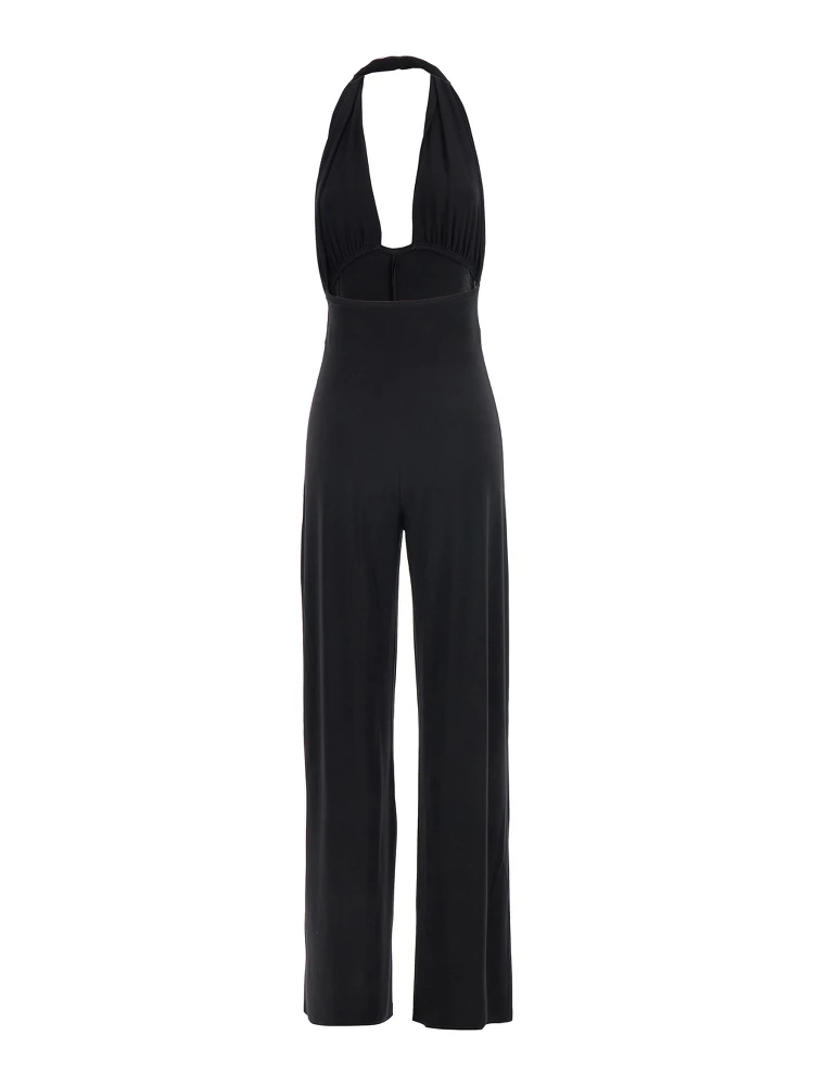 CROSS HALTER STRAIGHT LEG JUMPSUIT alternative