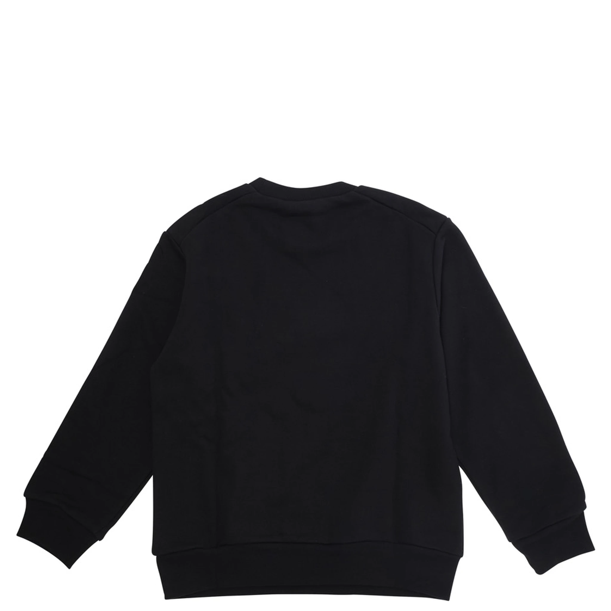 Black Sweatshirt with Logo Lettering on the Front in Cotton Boy