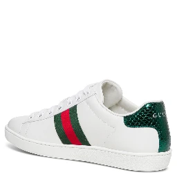 New Ace Leather Sneakers  with Bee Embroidery