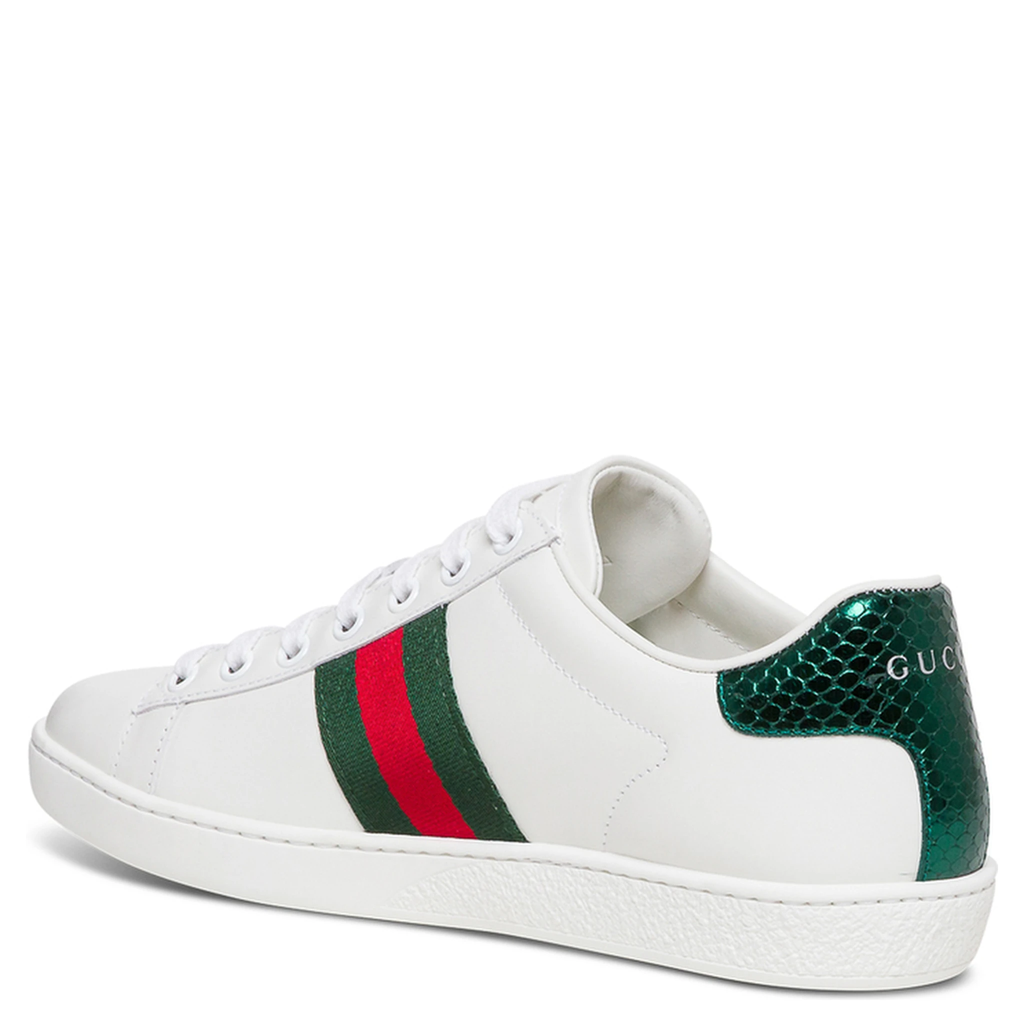 New Ace Leather Sneakers  with Bee Embroidery