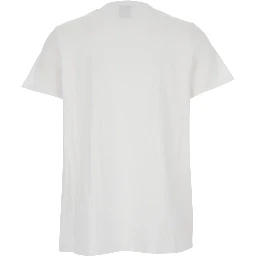 White Crewneck T-Shirt in Cotton Woman