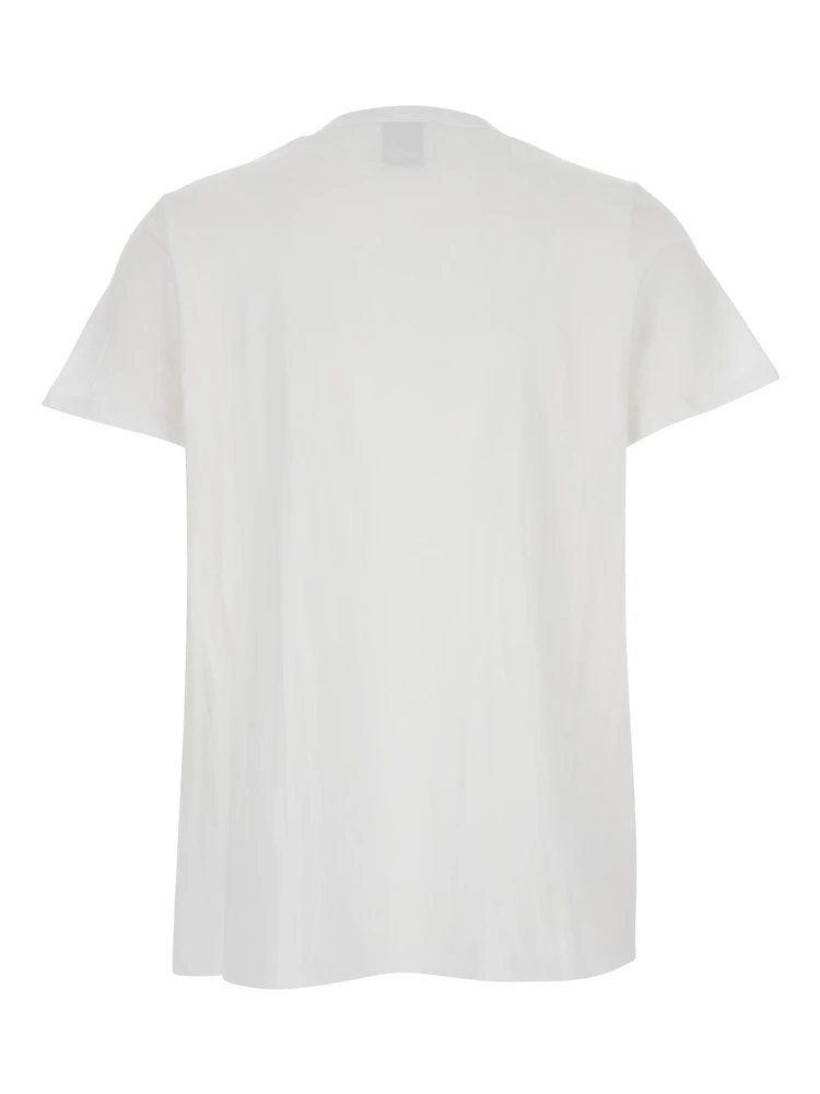White Crewneck T-Shirt in Cotton Woman alternative