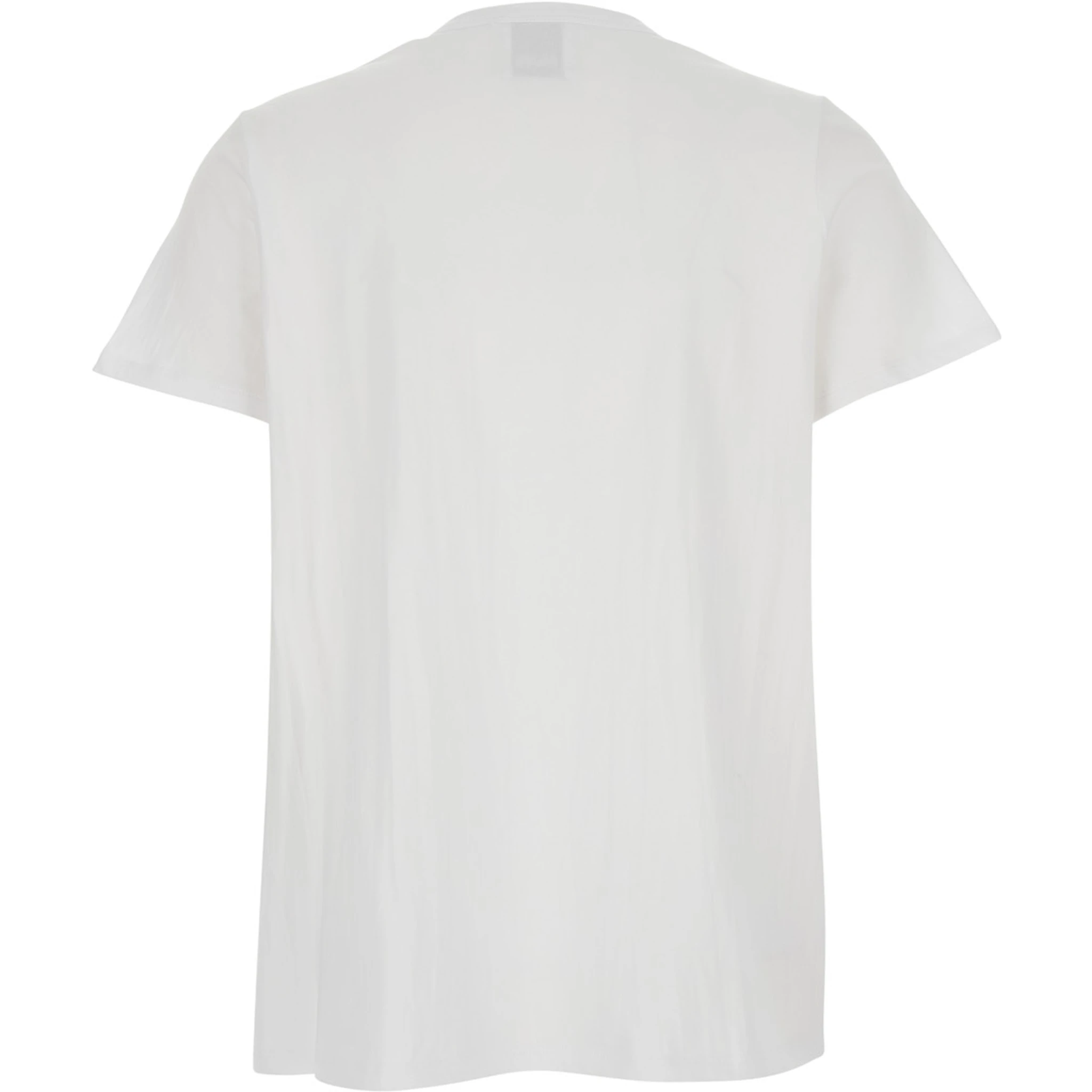 White Crewneck T-Shirt in Cotton Woman