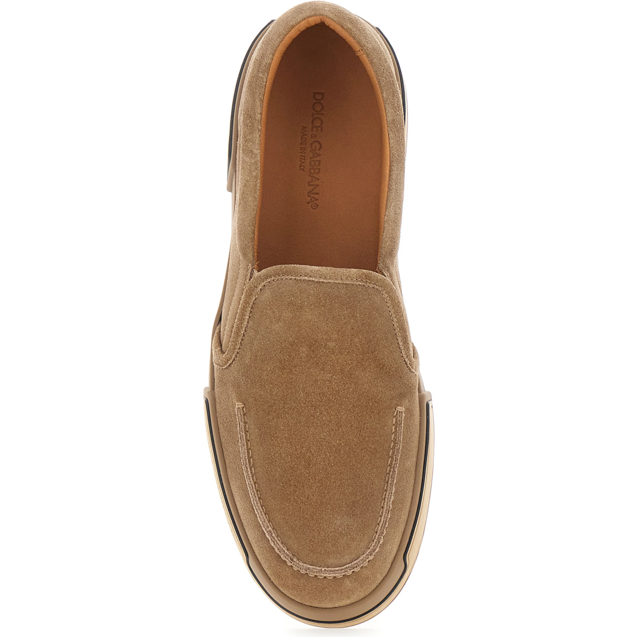 Portofino Brown Sneakers with Logo Lettering on the Sole in Suede Woman