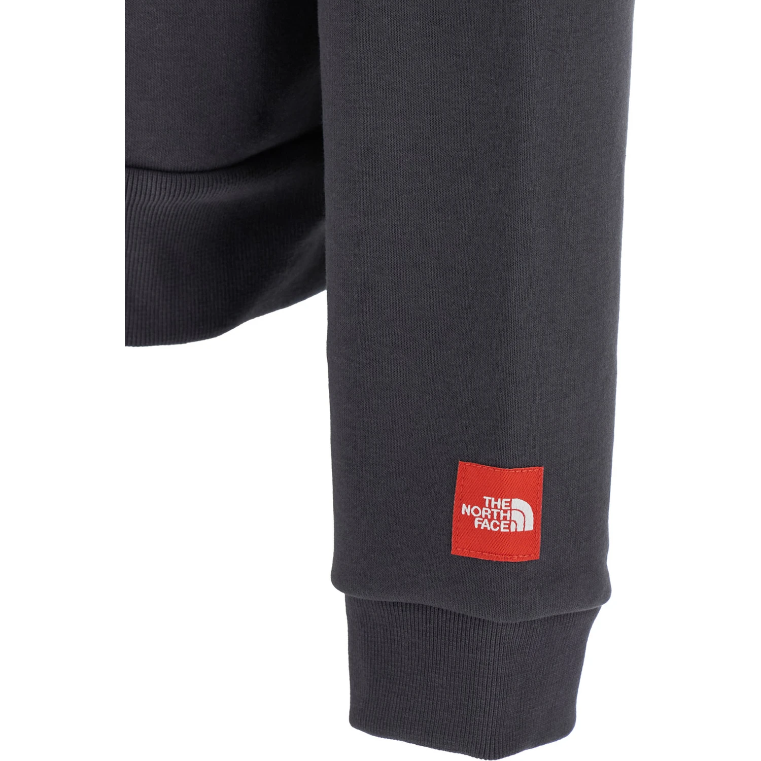 Grey Hoodie with Logo on Sleeve in Cotton Man